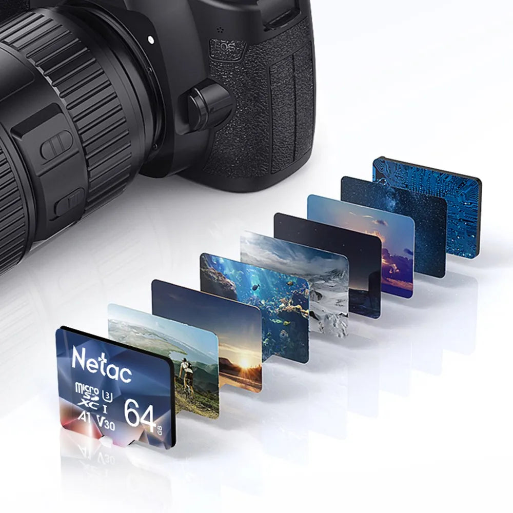 Netac A1 Memory Card 64GB 32GB 16GB Microsd TF SD Card Class10 UHS-1 Flash Card Memory 32 GB Micro SD Card