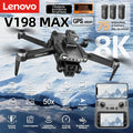 Lenovo V198MAX GPS Drone 8K Professional Camera Aerial FPV Brush Laser Obstacle with Large Screen Remote Control Folding Dron
