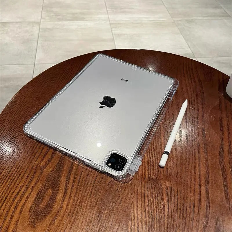 Acrylic Case For ipad 12th 11th Pro air 11 13 M4 12.9 Cover iPad 4th 5th 10th 10.9 9.7 Clear Hard Funda iPad 7th 8th 9th 10.2