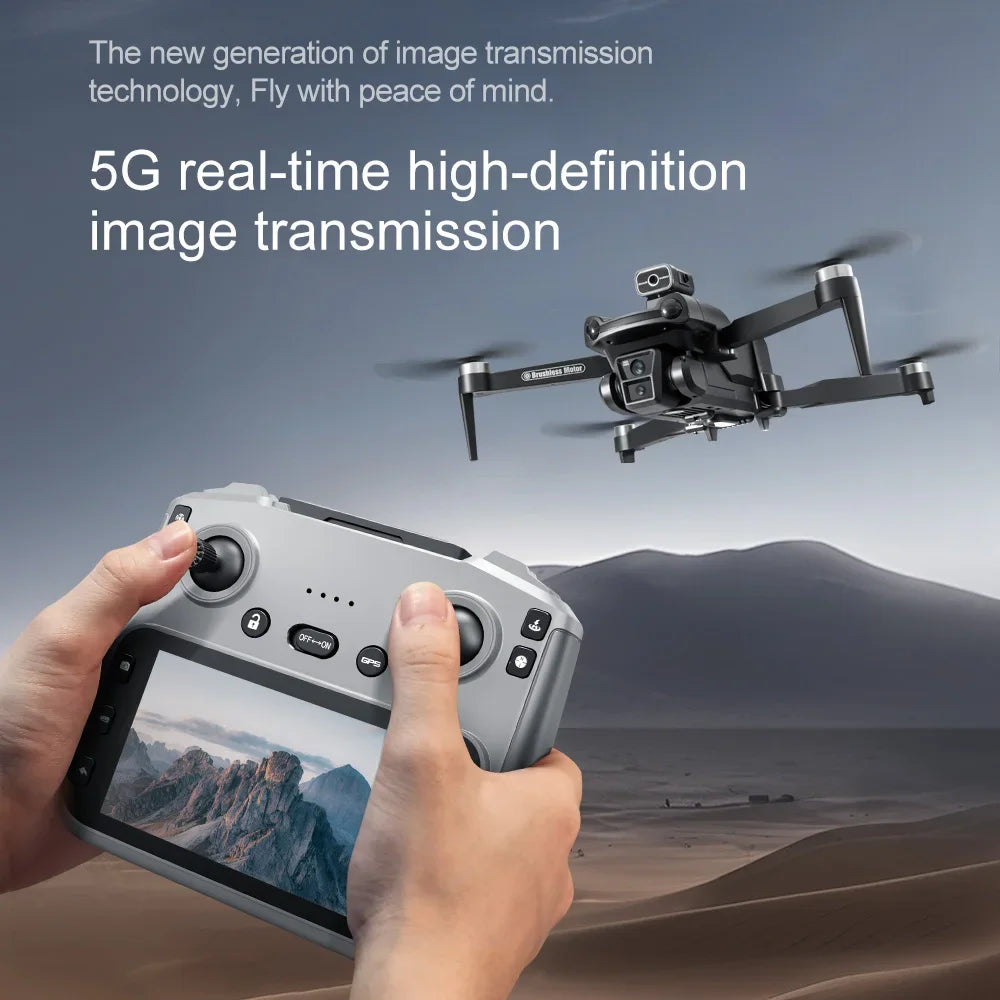 Lenovo V198MAX GPS Drone 8K Professional Camera Aerial FPV Brush Laser Obstacle with Large Screen Remote Control Folding Dron