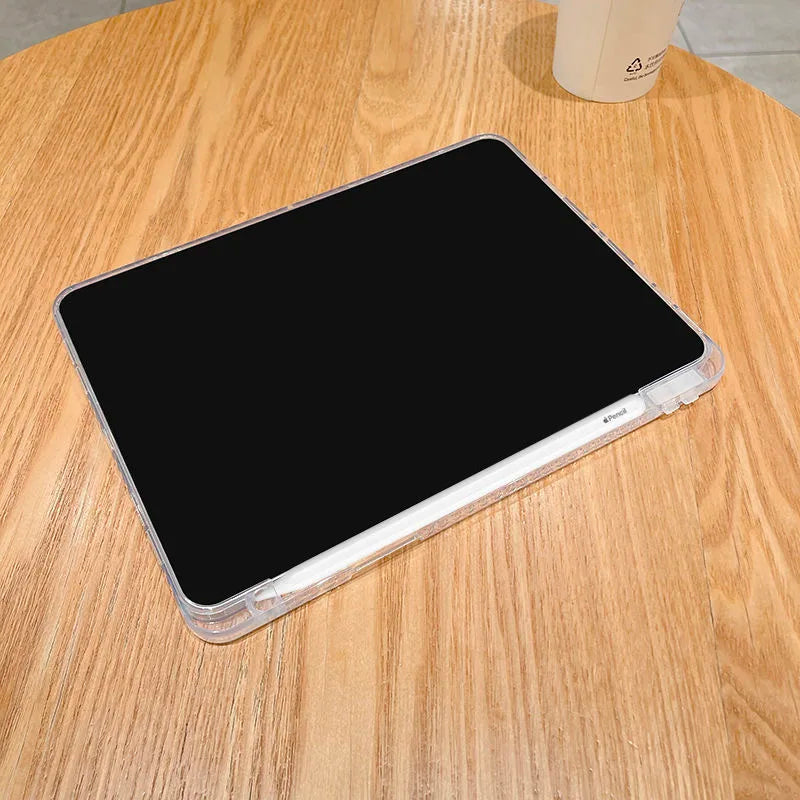 Acrylic Case For ipad 12th 11th Pro air 11 13 M4 12.9 Cover iPad 4th 5th 10th 10.9 9.7 Clear Hard Funda iPad 7th 8th 9th 10.2