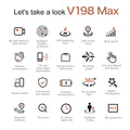 Lenovo V198MAX GPS Drone 8K Professional Camera Aerial FPV Brush Laser Obstacle with Large Screen Remote Control Folding Dron