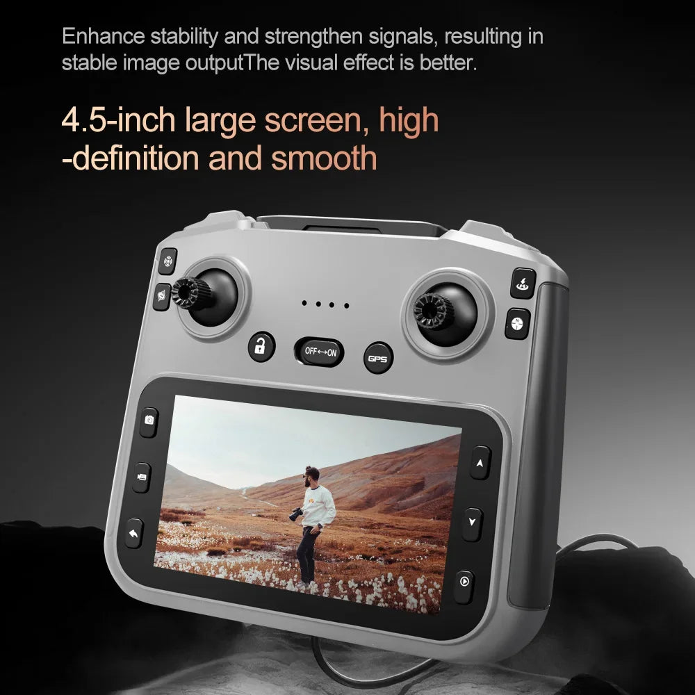 Lenovo V198MAX GPS Drone 8K Professional Camera Aerial FPV Brush Laser Obstacle with Large Screen Remote Control Folding Dron