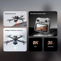 Lenovo V198MAX GPS Drone 8K Professional Camera Aerial FPV Brush Laser Obstacle with Large Screen Remote Control Folding Dron
